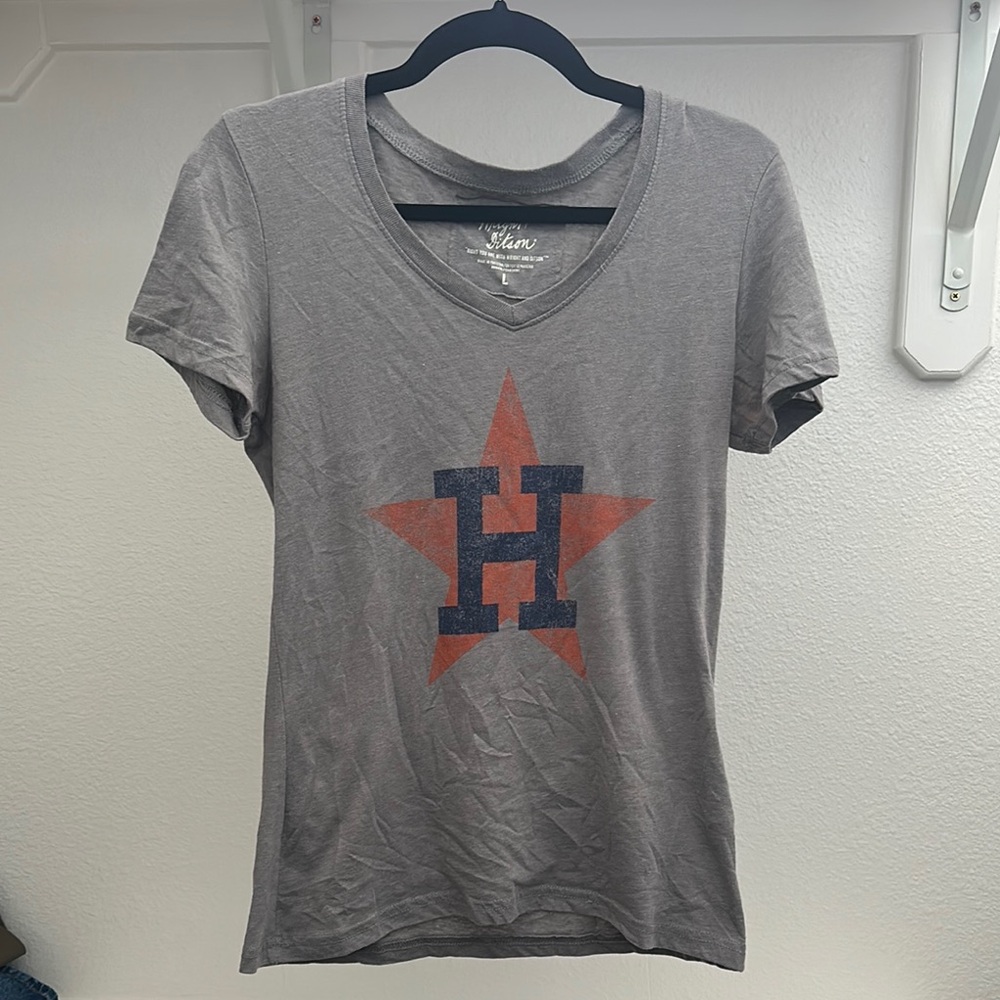 Grey Houston Astros Tshirt-L